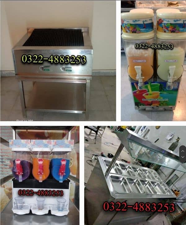 Pizza Oveb South star Dough Mixer Sharwama Counter Fryer Hot plate Etc 16