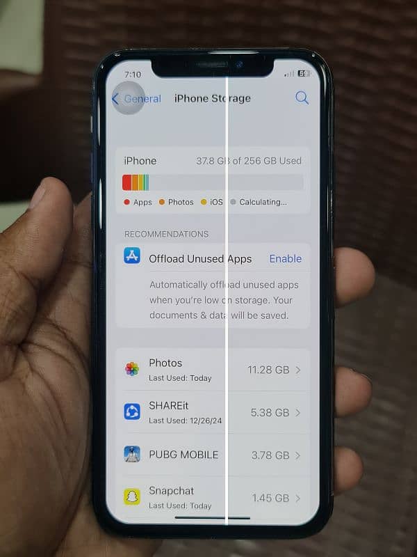 IPHONE X PTA APPROVED 256 GB 8