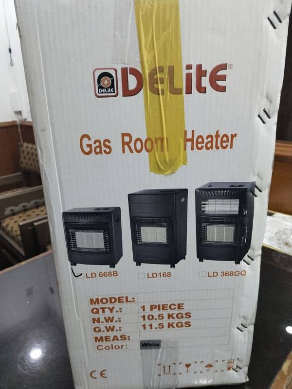 gas heater delite one time used only 1