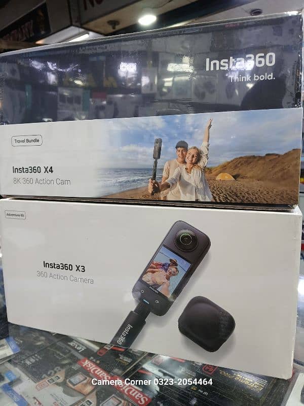 insta360 X4 and Insta360 X3. box Pack budle Offers 3