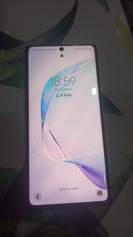 SAMSUNG GALAXY NOTE 10 PLUS 5G+ 512/12 OKAY CONDITION GLASS CRACK 7