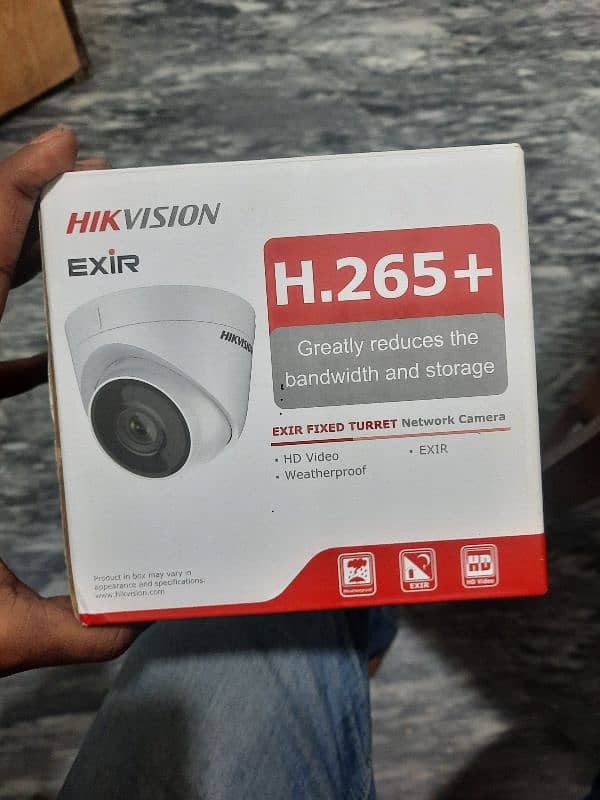 hikvision H. 265+ cctv camera brand new 0