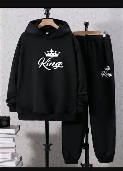 men's printed fleece hoodies 2 pice 8