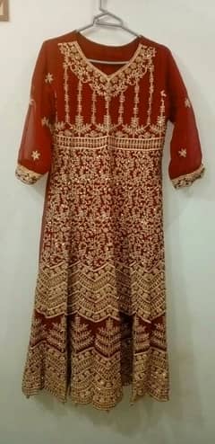 Bridal Maroon Frock