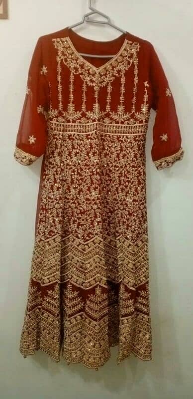 Bridal Maroon Frock 0