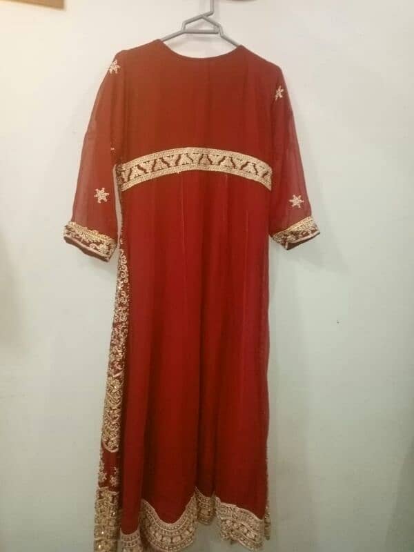 Bridal Maroon Frock 5