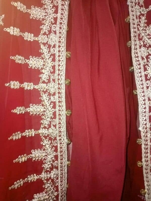 Bridal Maroon Frock 6