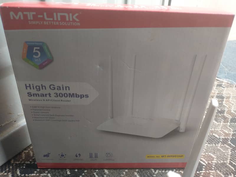 MT Link Router, 4 Antenna just like new 1