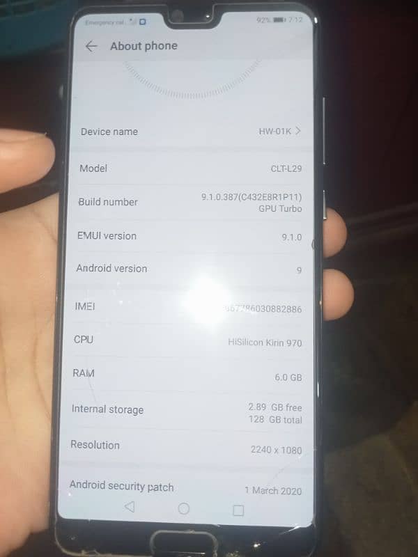 Huawei P20 pro 128gb 2