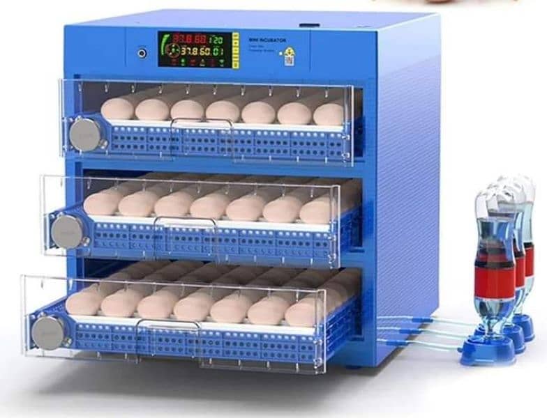 Intelligent 128 eggs incubator fully auto dual power 2