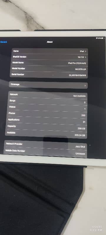 Ipad Pro 12.9" Wifi & Sim 256 PTA 1