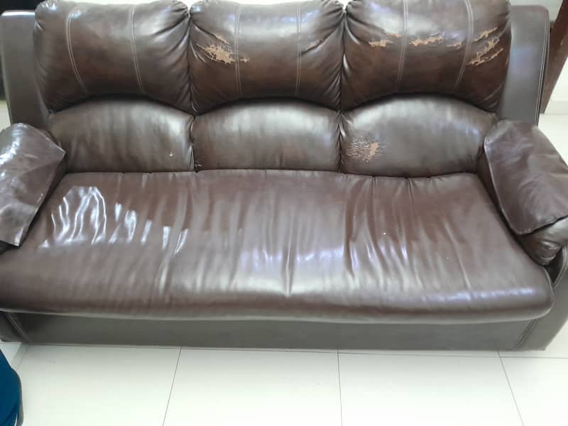 REXINE SOFA SET FOR SALE 4