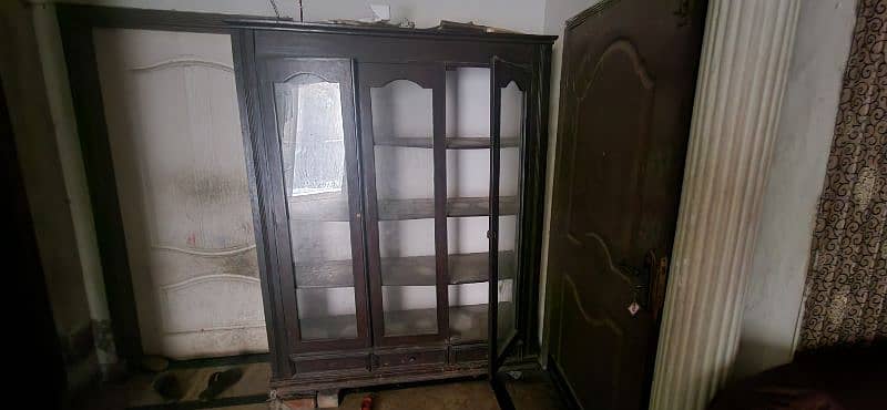 wooden showcase for sale 1