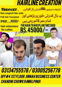 Hair transplant hair unit PRP