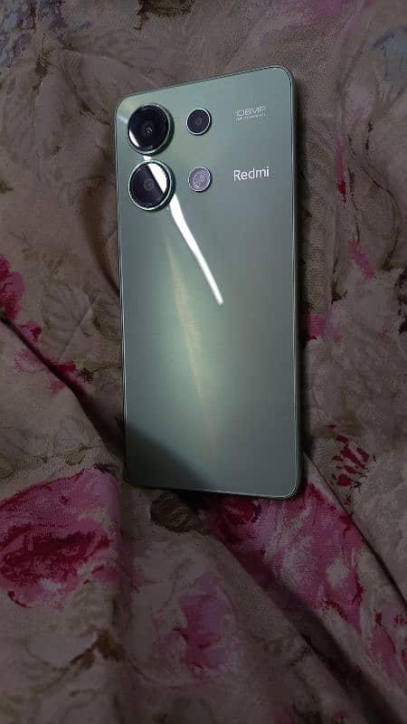 redmi note 13 with box and charger 1