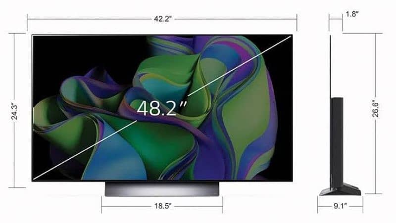 lg oled c3 48inch with box and original remote 1