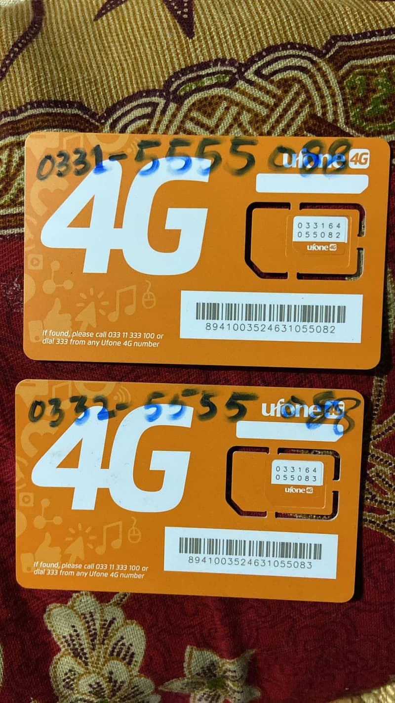 2 UFONE GOLDEN PLATINIUM SIM 1