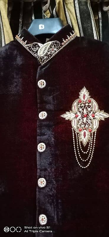 Velvet Sherwani For sale 2