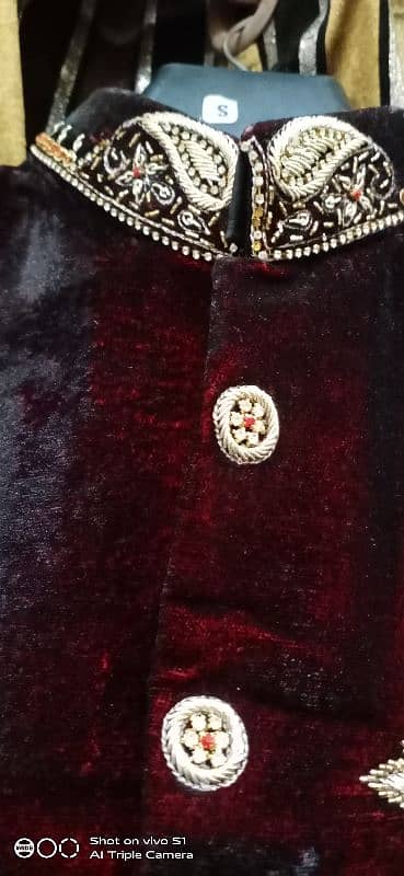 Velvet Sherwani For sale 4