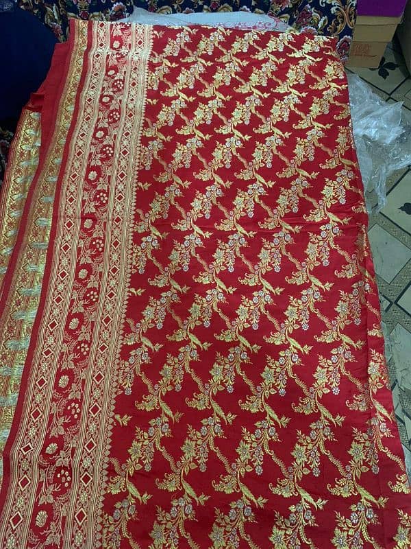 Indian banarsi saree unstiched 0