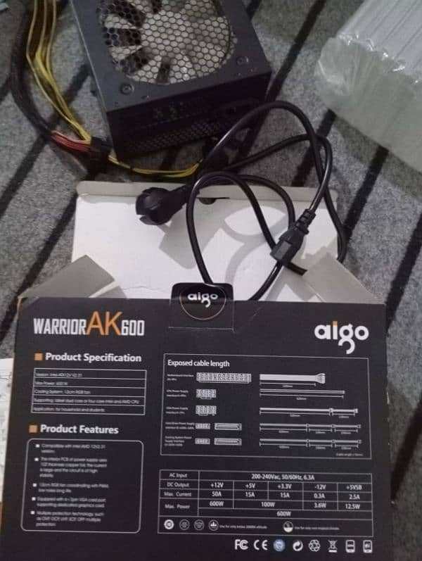 power supply 600W 0