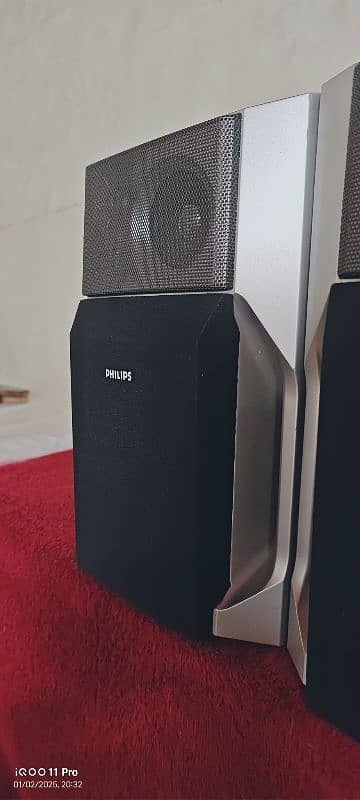 Philips bass reflex 3 way speaker woofer system 1