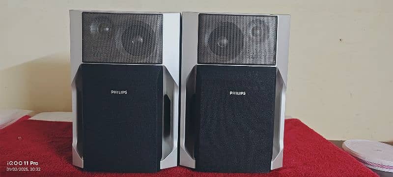 Philips bass reflex 3 way speaker woofer system 2