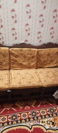 wooden sofa set