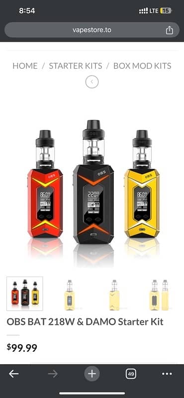 Vape pod (OBS) 218w 4