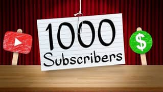 1000 YouTube Subscriber Available