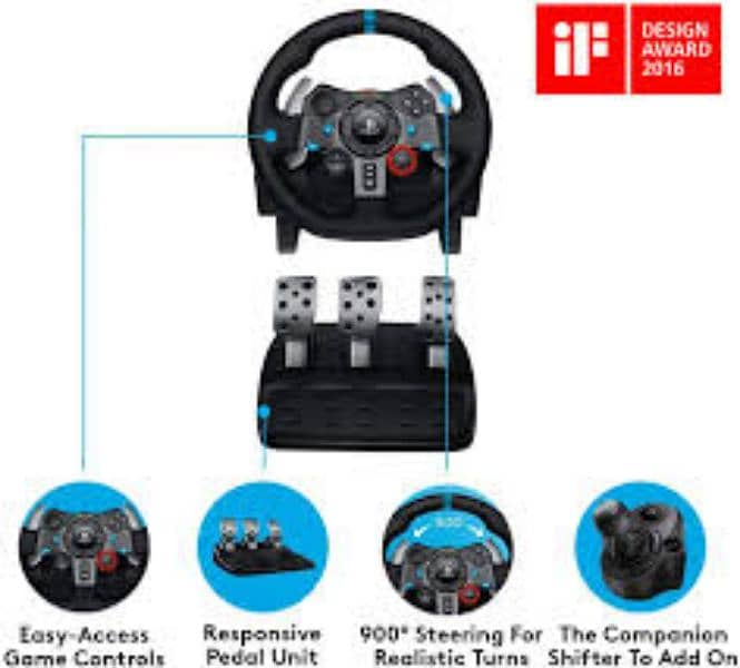 Logitech g29 pro gaming stearing wheel 3