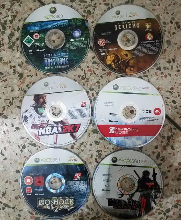 xbox 360 original cds game dvd disc 5