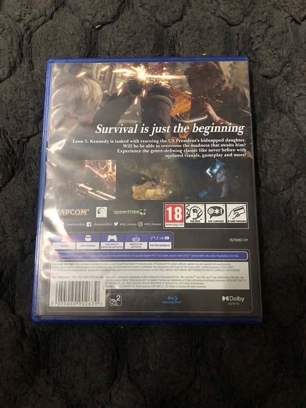 Resident evil 4 remake ps4 game 10/10 condition 2