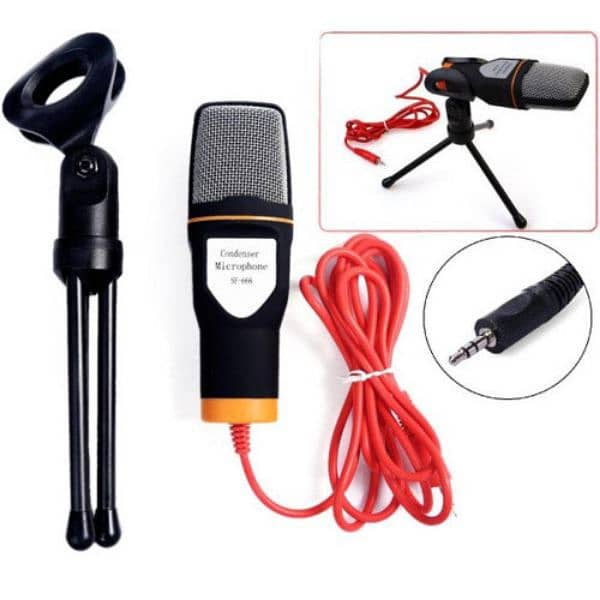 SF-666 Condenser microphone with stand 2