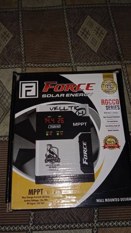 MPPT FORCE SOLAR ENERGY 60amp 12v or 24 voltes pv volt 100 1