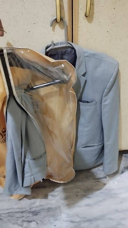 Two piece silver Gray color pent coat 0