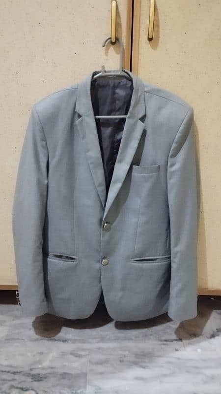 Two piece silver Gray color pent coat 2