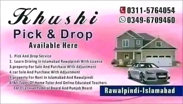 Pick and drop services in islamabad rawalpindi 2