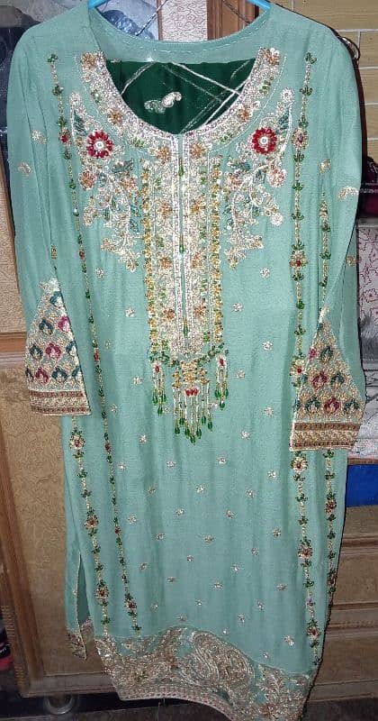 Bridal Zari Kam waly Suit 1