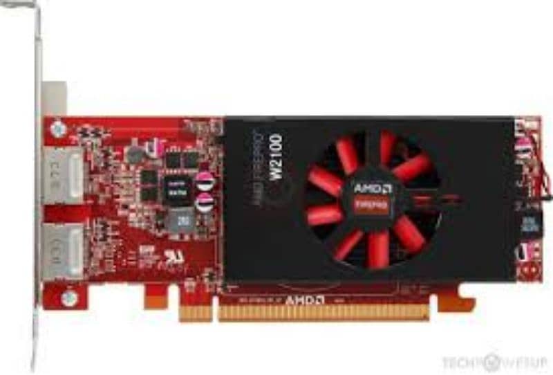 AMD FIREPRO W2100, 2GB, 128Bit, GDDR3 Graphic Card 0