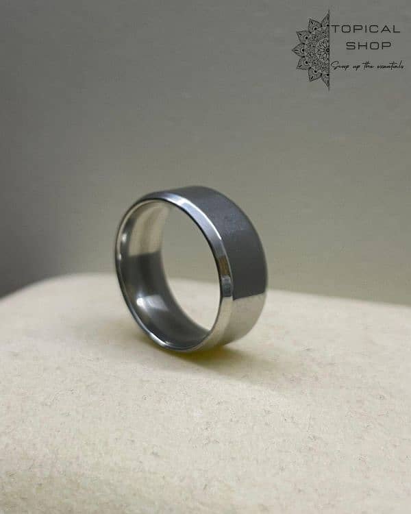 MEN' RING - NEW FASHION - BLACK RING - SILVER RING 2