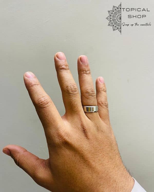 MEN' RING - NEW FASHION - BLACK RING - SILVER RING 3