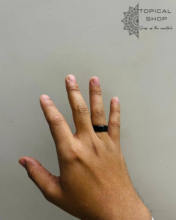 MEN' RING - NEW FASHION - BLACK RING - SILVER RING 4