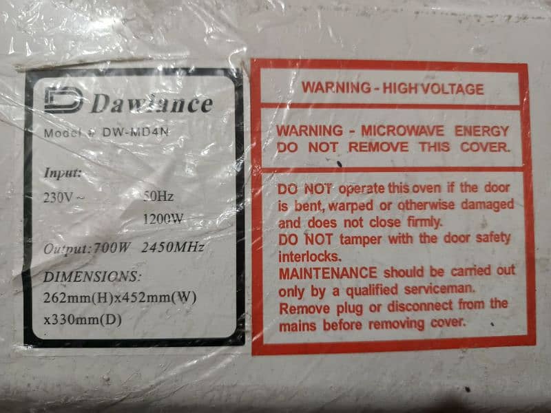 Dawlance microwave in Quetta. 1