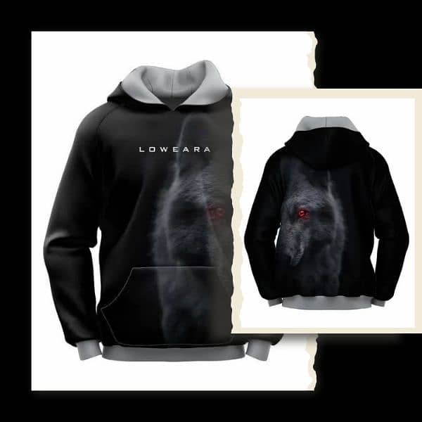 Loweara Black Hoodies For unisex 0