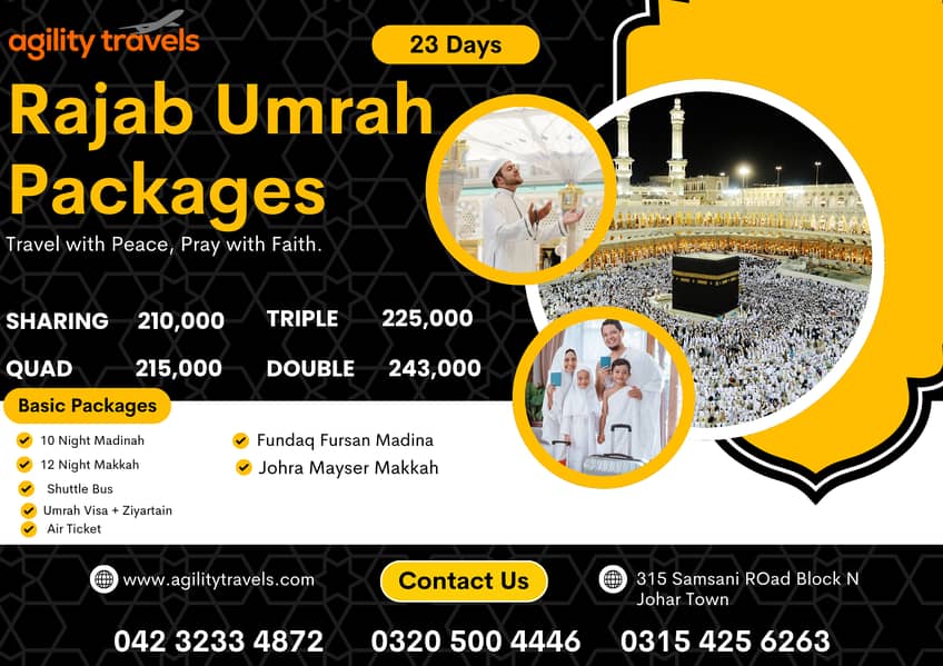 Umrah Packages, UAE Female visa, Family Visa and Investor visa 3