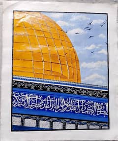 masjid e aqsa handmade wall painting