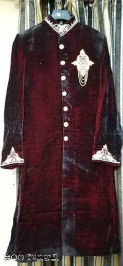 Velvet Sherwani For sale