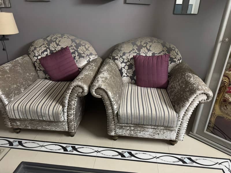 Grey designer sofa set 0