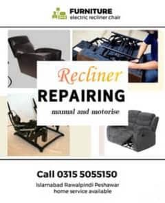 recliner sofa repairing sale